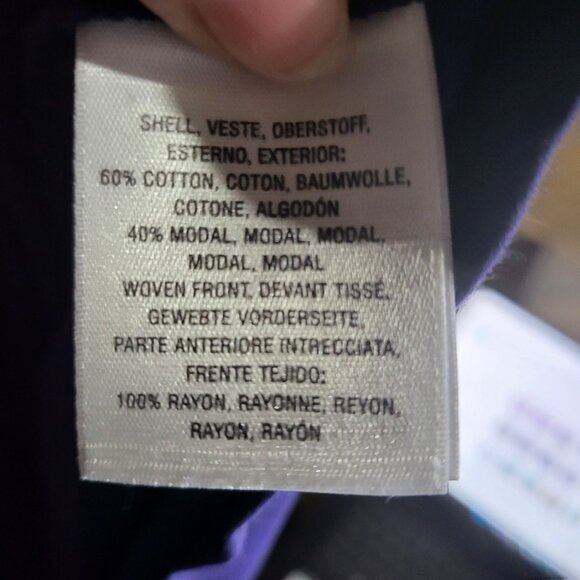 Anthropologie Maeve Womens Purple Paisley Overlay Short Sleeve Top Size XS Boho - Picture 7 of 9